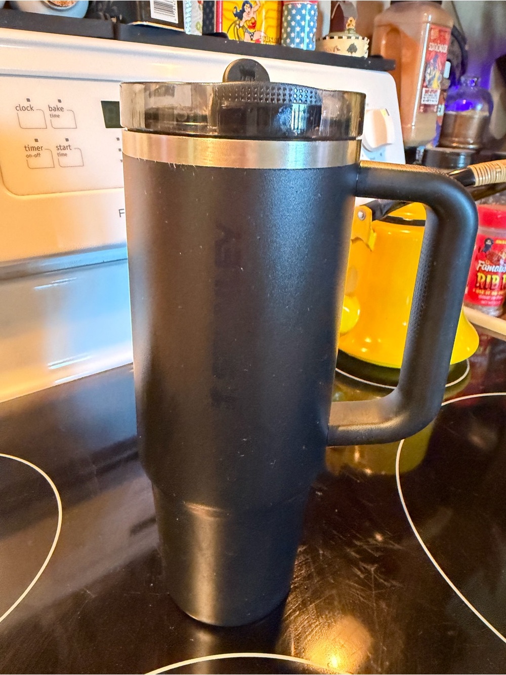 Stanley Black Insulated Travel Mug with Handle